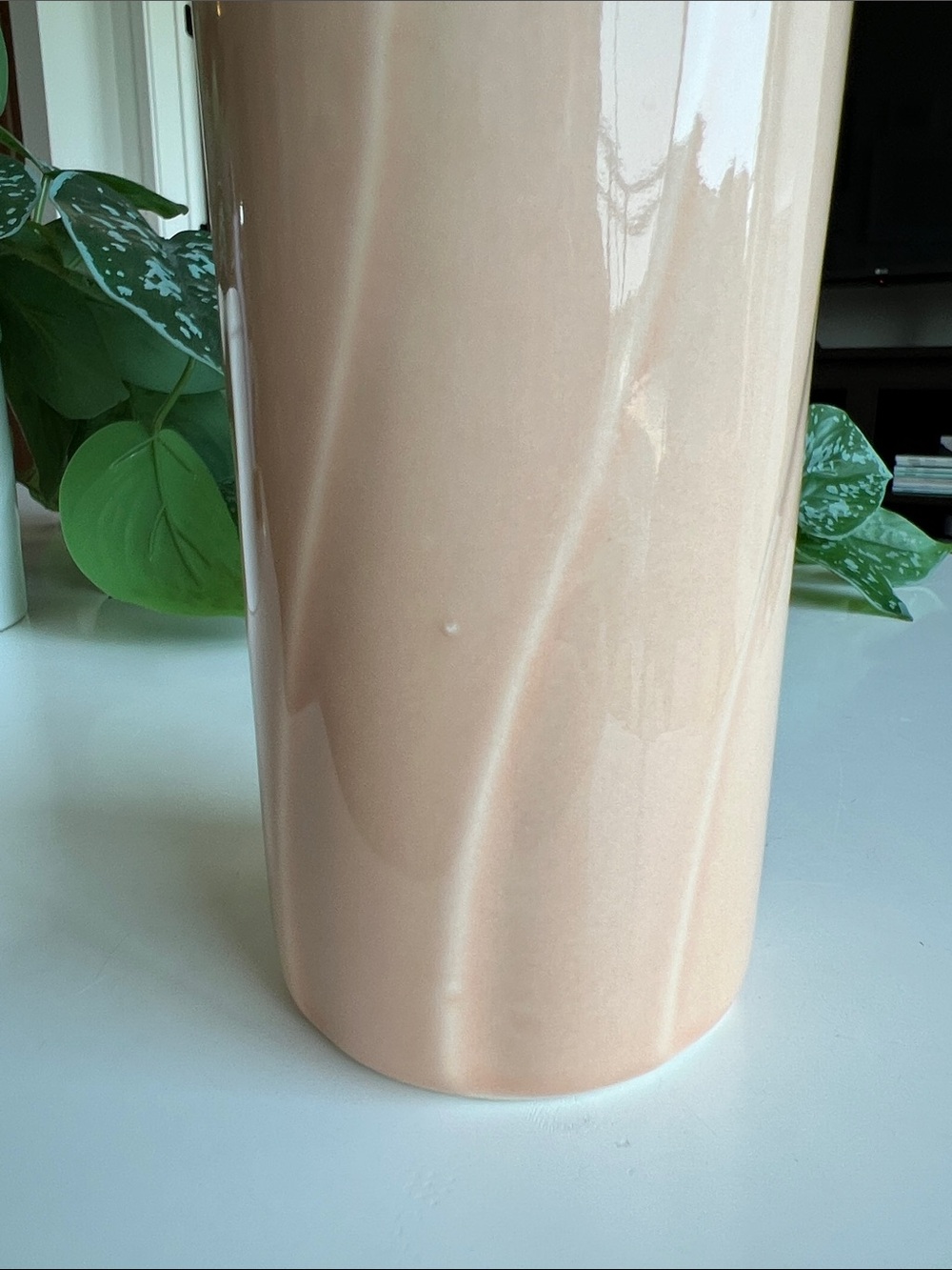 Vintage Peach Pfaltzgraff USA Vase Decor - Picture 6 of 11
